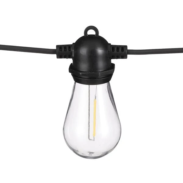 Solar Partylights 10 Lampen Zwart - 450 Cm 3 Solar Partylights 10 Lampen Zwart - 450 Cm