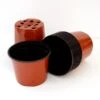 Bruine Ronde Kweekpotten - 13 Cm - Set Van 15 Stuks