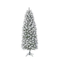 Kunststof Kerstboom Chandler Slim Frosted Black Box - 215 Cm -Tuinbenodigdheden kunststof kerstboom slim frosted 215 cm 1662381900 4 600