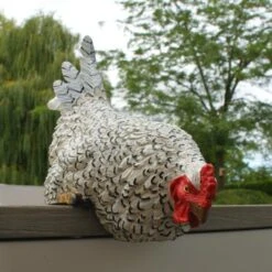 Nieuwsgierige Kip Tuinbeeld -Tuinbenodigdheden nieuwsgierige tafelkip 1568377840 5 600
