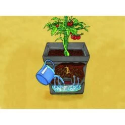 Plantentoren Maxitom Met Waterreservoir - Antraciet -Tuinbenodigdheden plantentoren maxitom antraciet 1677571235 3 600
