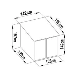 Sinolily Niki A Fietsenberging - Voor 2 Fietsen -Tuinbenodigdheden sinolily fietsenberging 2 fietsen 1675952882 1 600