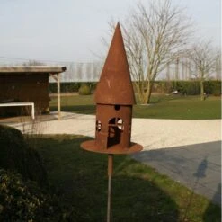 Voederhuis Met Puntdak + Grondpin - Decoroest 8 Voederhuis Met Puntdak + Grondpin - Decoroest -Tuinbenodigdheden vogelhuis met puntdak 14 x 43 cm 1520092360 1 600