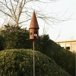Voederhuis Met Puntdak + Grondpin - Decoroest 9 Voederhuis Met Puntdak + Grondpin - Decoroest -Tuinbenodigdheden vogelhuis met puntdak 14 x 43 cm 1520092461 1 600
